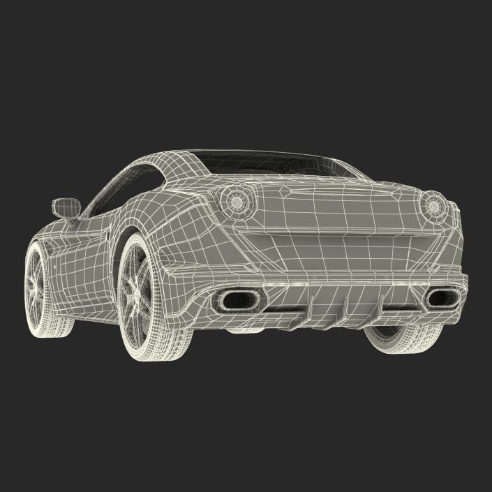 Generic Sport Car Rigged 3D model