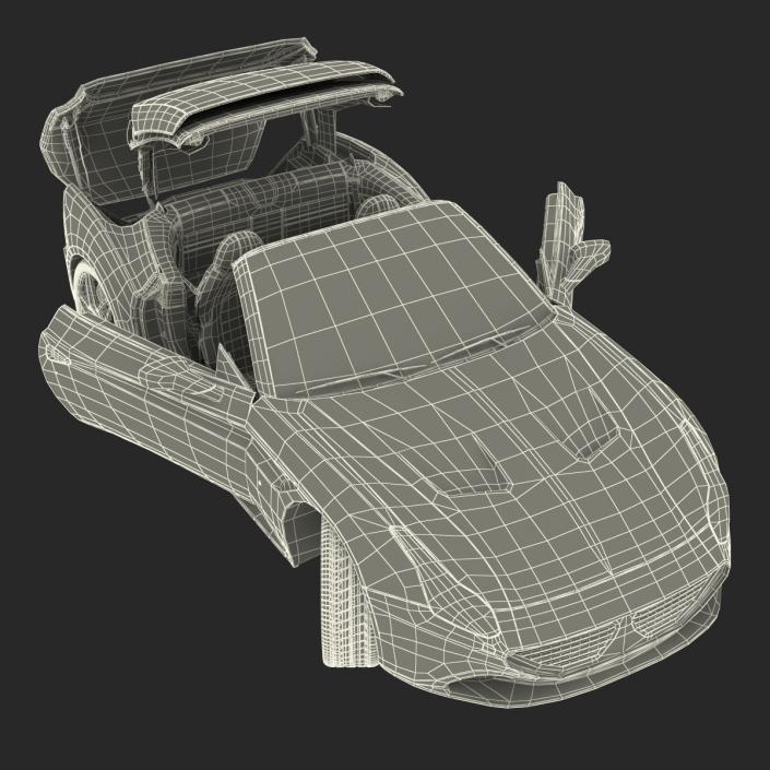 Generic Sport Car Rigged 3D model