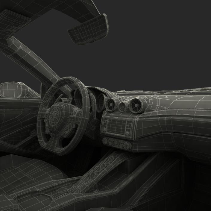 Generic Sport Car Rigged 3D model