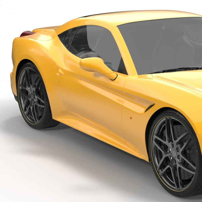 3D Generic Sport Car Simple Interior model