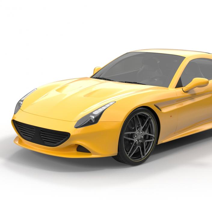 3D Generic Sport Car Simple Interior model