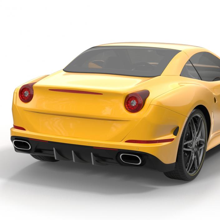 3D Generic Sport Car Simple Interior model