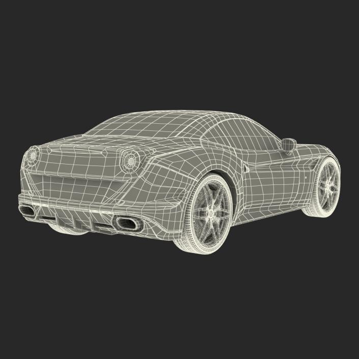 3D Generic Sport Car Simple Interior model