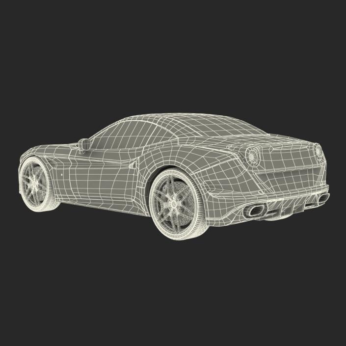 3D Generic Sport Car Simple Interior model