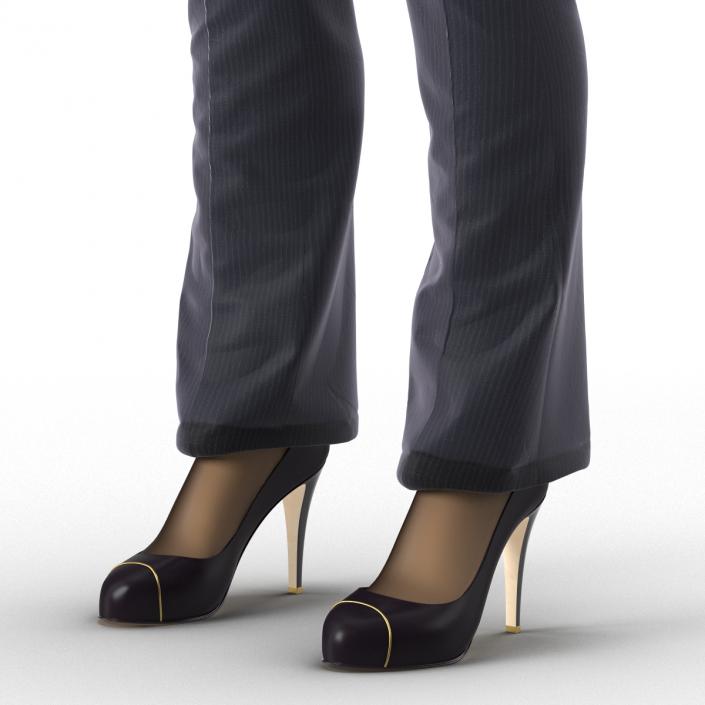 Asian Business Woman Rigged 3D