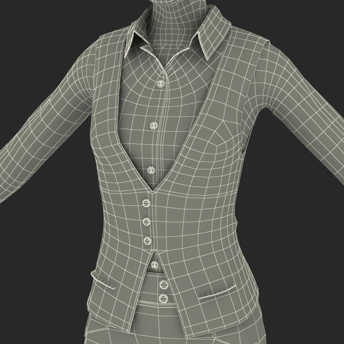 3D model Asian Business Woman