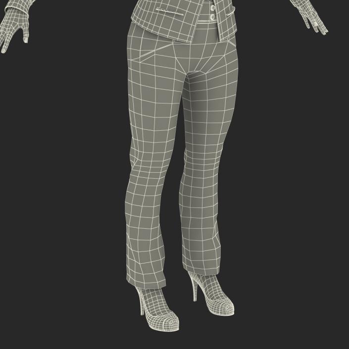 3D model Asian Business Woman