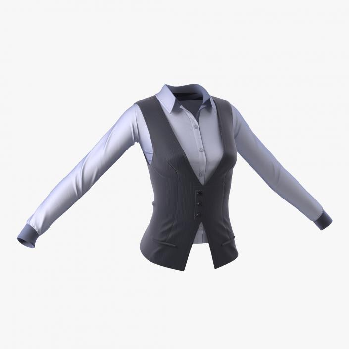 3D model Womens Waistcoat Set