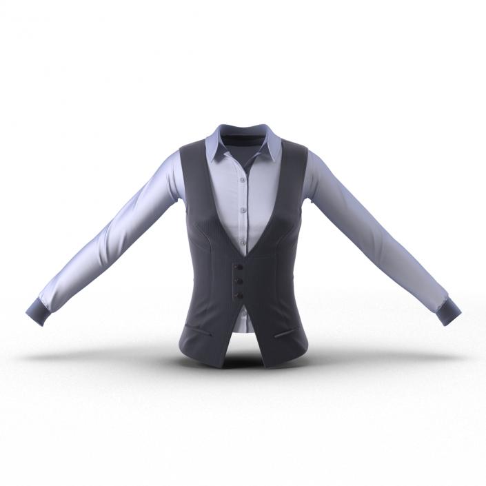 3D model Womens Waistcoat Set