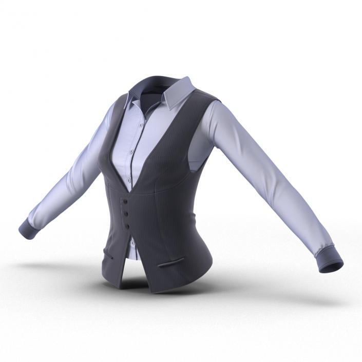 3D model Womens Waistcoat Set