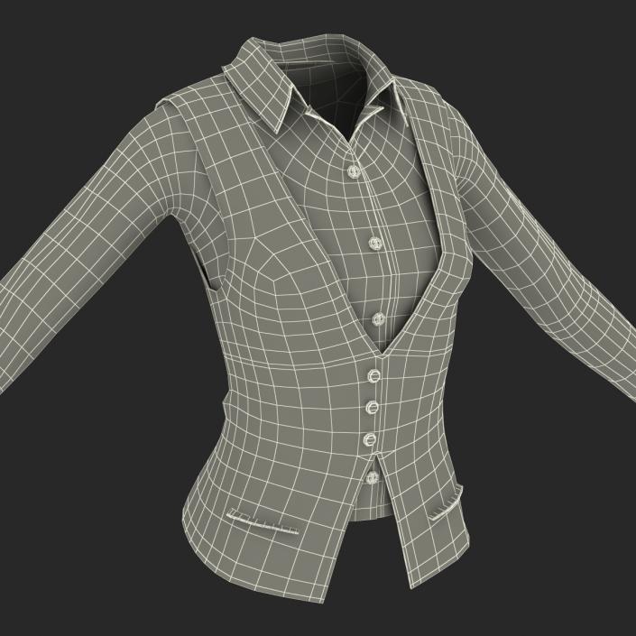 3D model Womens Waistcoat Set