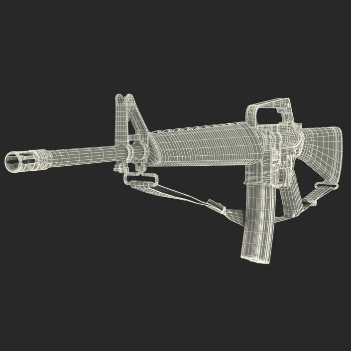 Assault Rifle M16 3 3D model