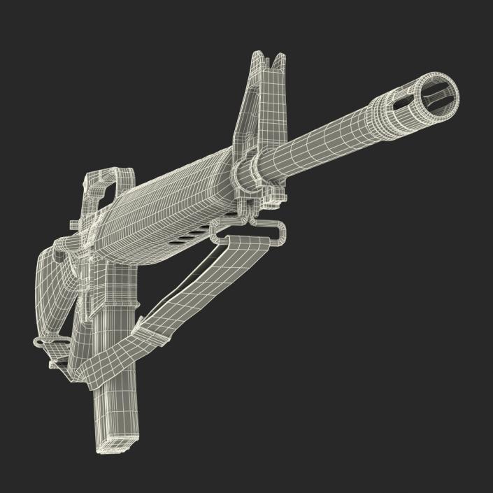 Assault Rifle M16 3 3D model