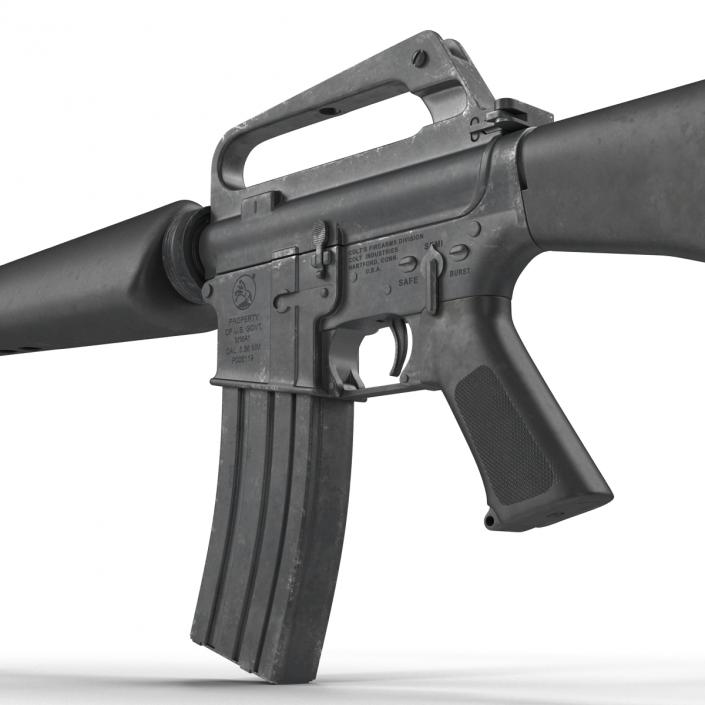 Assault Rifle M16 4 3D model