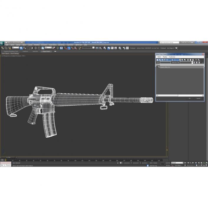 Assault Rifle M16 4 3D model