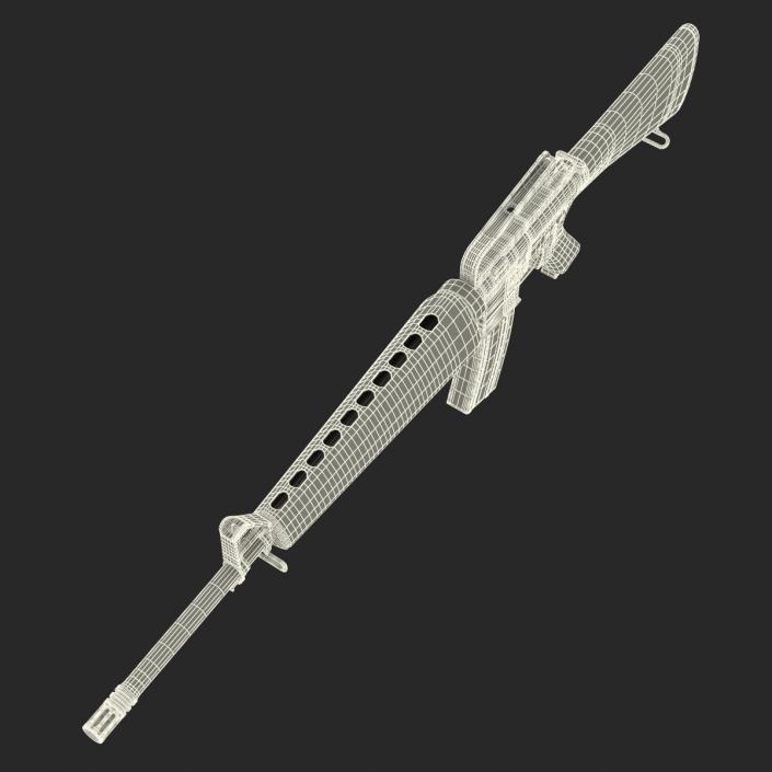 Assault Rifle M16 4 3D model