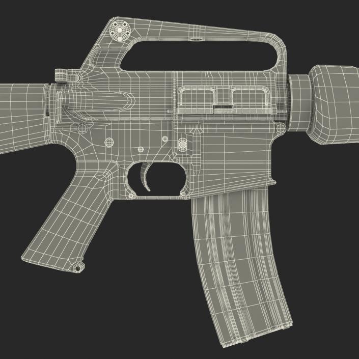 Assault Rifle M16 4 3D model