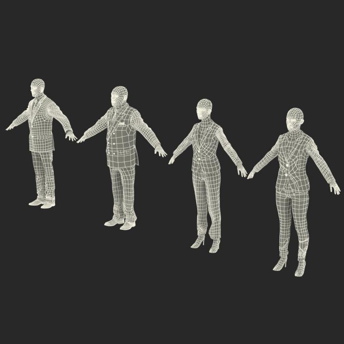 3D model Rigged Business People Collection 2