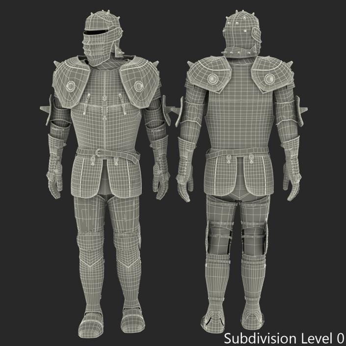 Medieval Suit of Armor 2 3D model