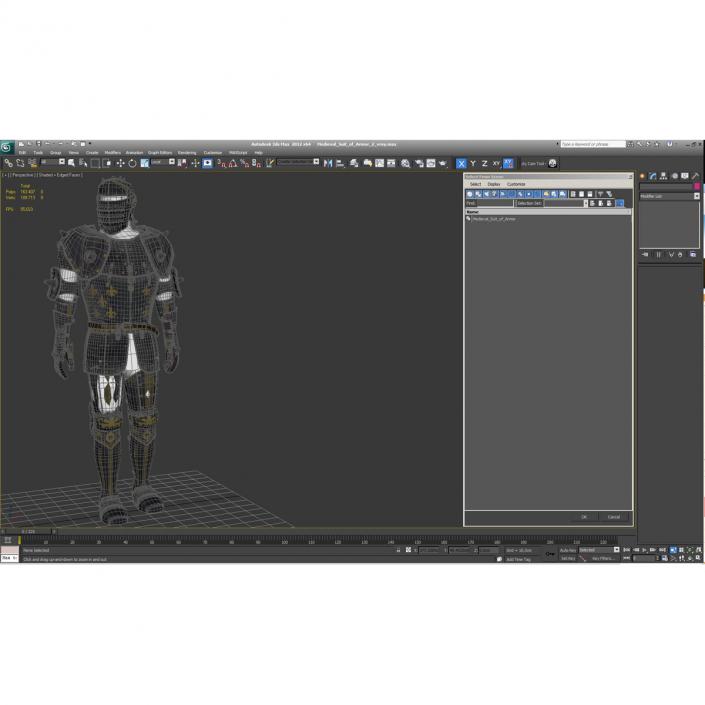 Medieval Suit of Armor 2 3D model