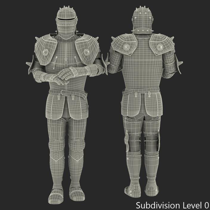 Medieval Suit of Armor 3 3D model