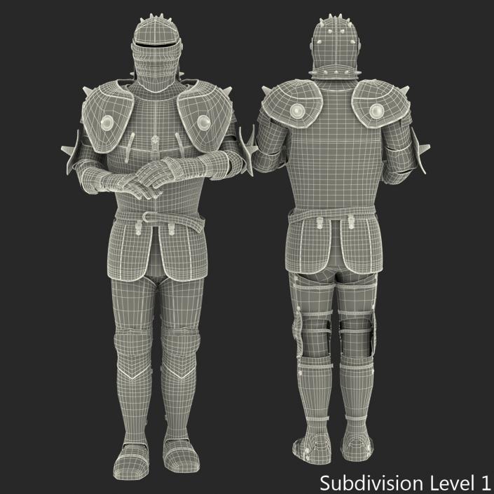 Medieval Suit of Armor 3 3D model