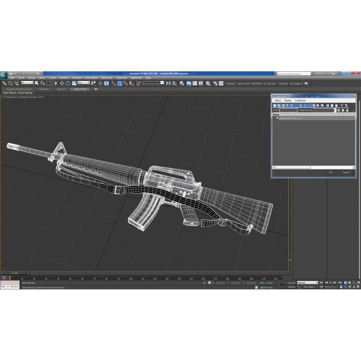 Assault Rifle M16 5 3D model