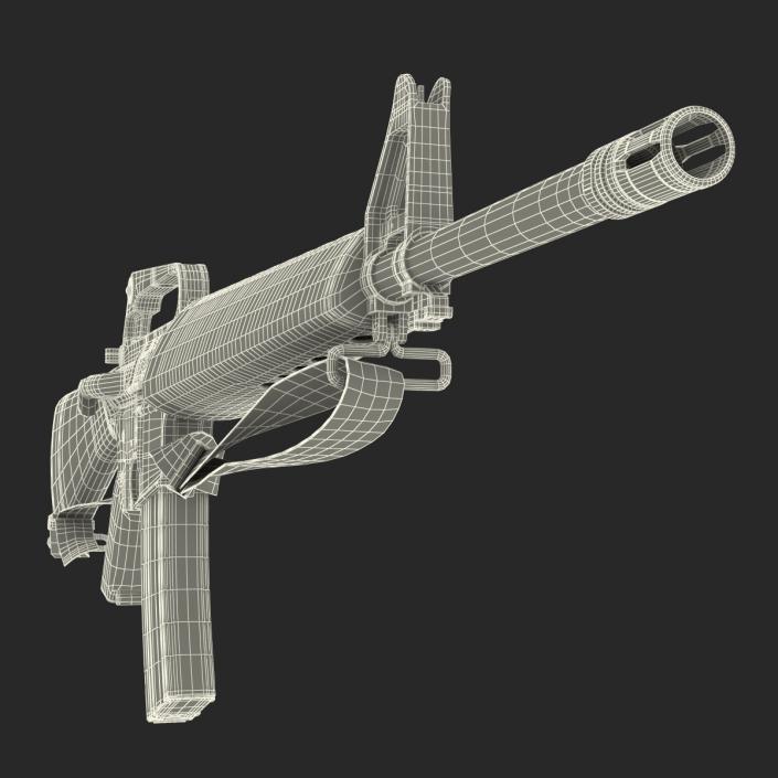 Assault Rifle M16 5 3D model