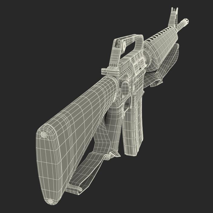 Assault Rifle M16 5 3D model