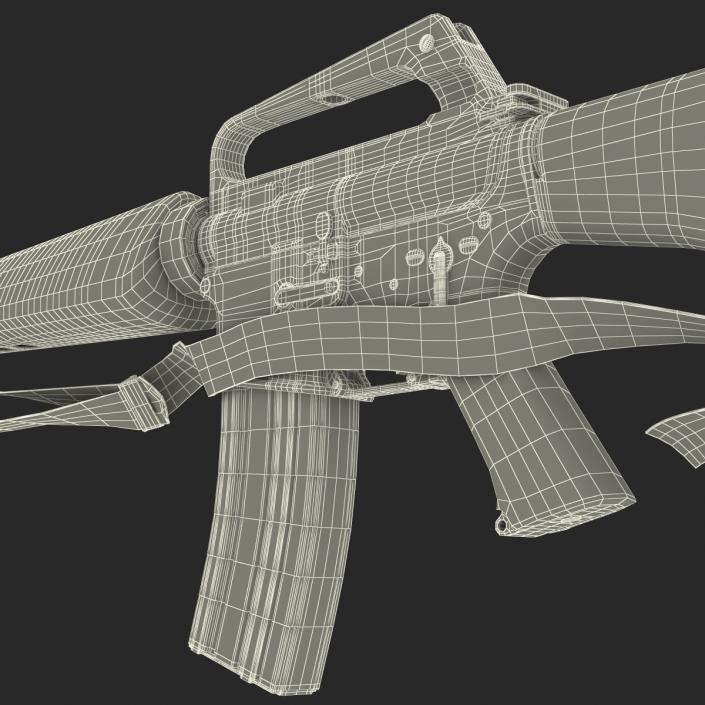 Assault Rifle M16 5 3D model