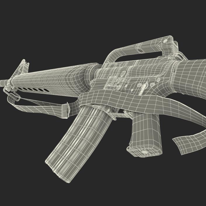 Assault Rifle M16 5 3D model