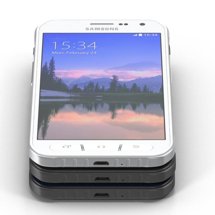 3D Samsung Galaxy S6 Active Set model