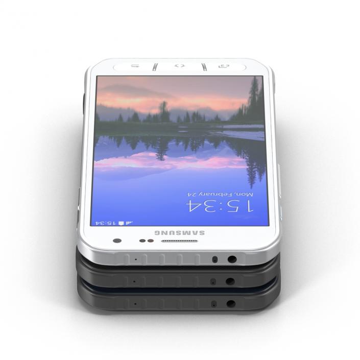 3D Samsung Galaxy S6 Active Set model