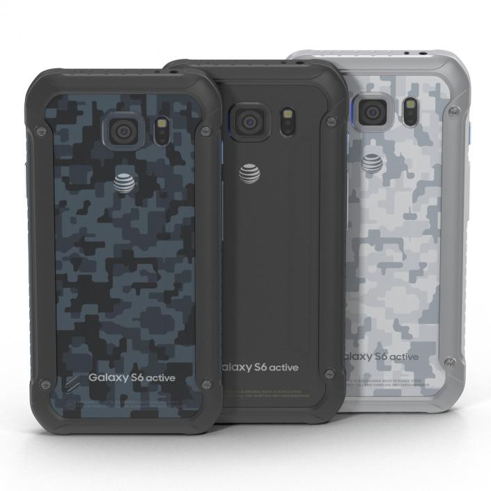 3D Samsung Galaxy S6 Active Set model