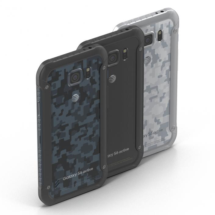 3D Samsung Galaxy S6 Active Set model