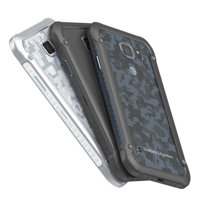 3D Samsung Galaxy S6 Active Set model