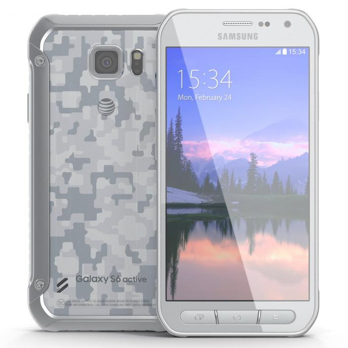 3D Samsung Galaxy S6 Active Set model