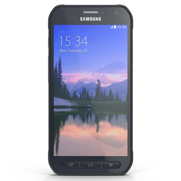 3D Samsung Galaxy S6 Active Set model