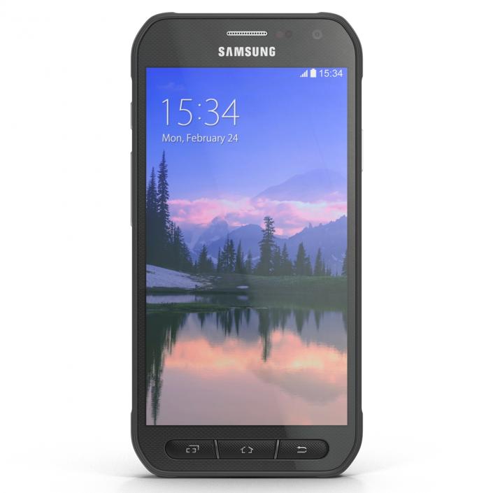 3D Samsung Galaxy S6 Active Set model