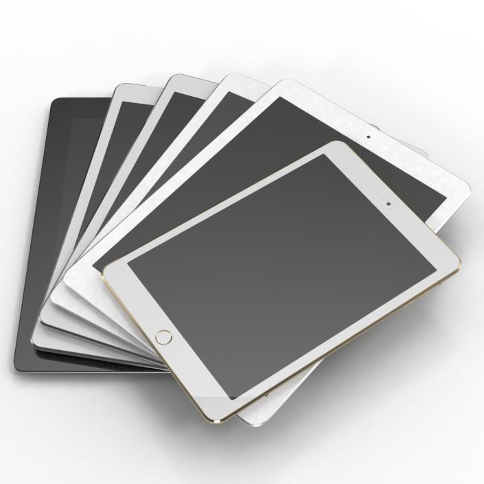 3D iPads 3D Models Collection