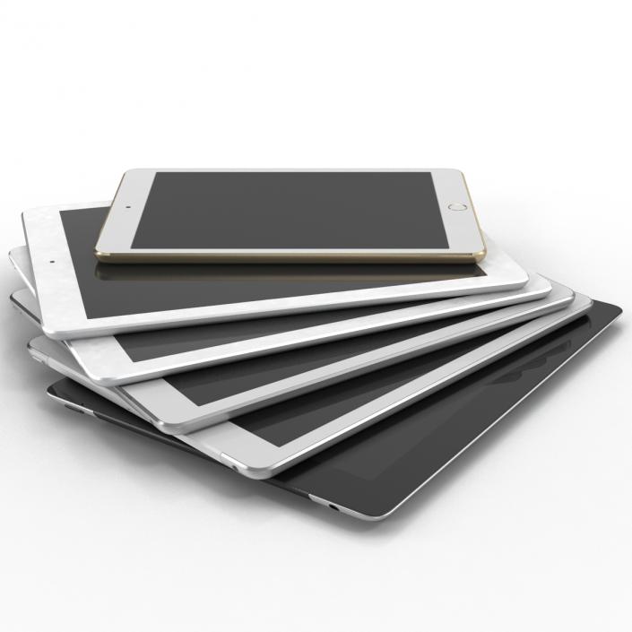 3D iPads 3D Models Collection