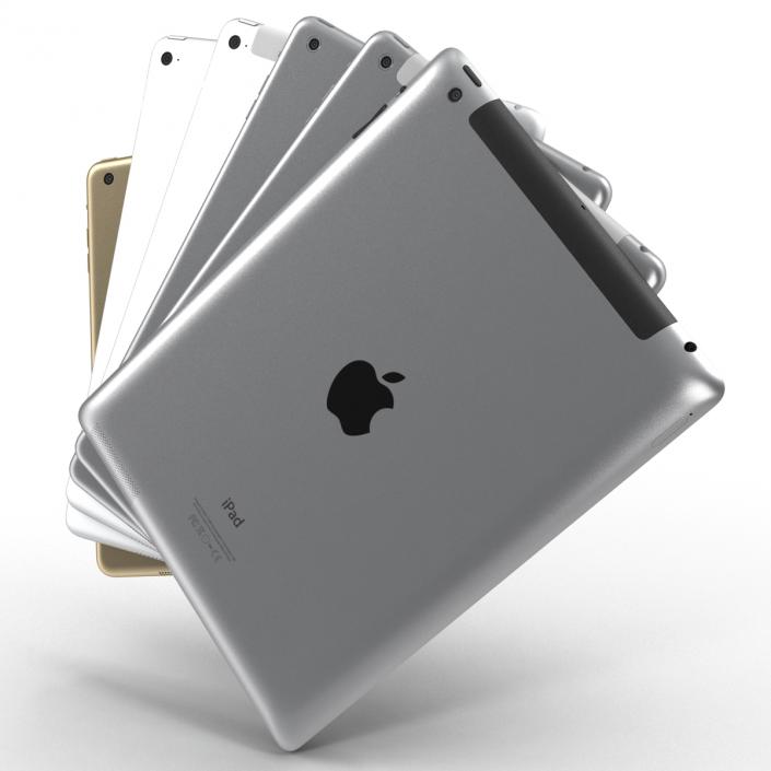 3D iPads 3D Models Collection