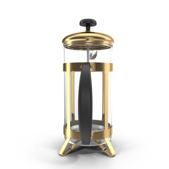 3D French Press Coffee Pot model