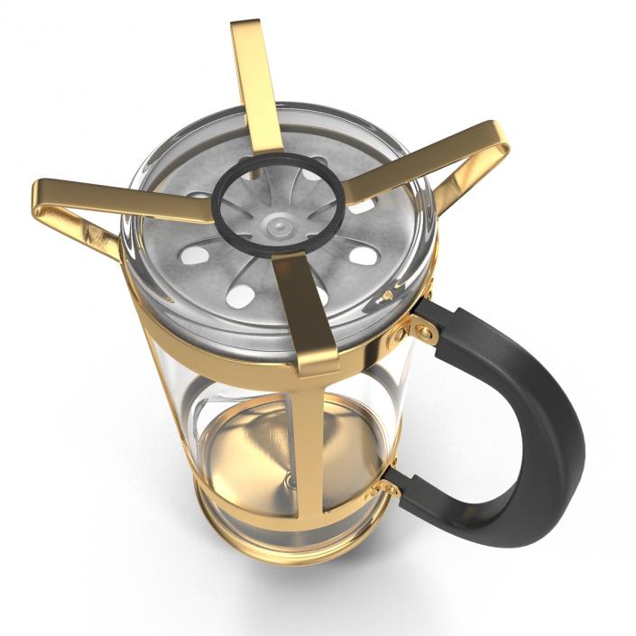 3D French Press Coffee Pot model