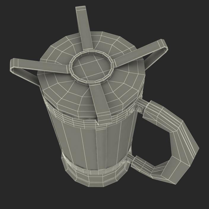 3D French Press Coffee Pot model