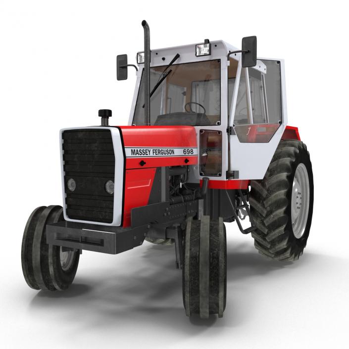 3D model Vintage Tractor Ferguson 698 Rigged