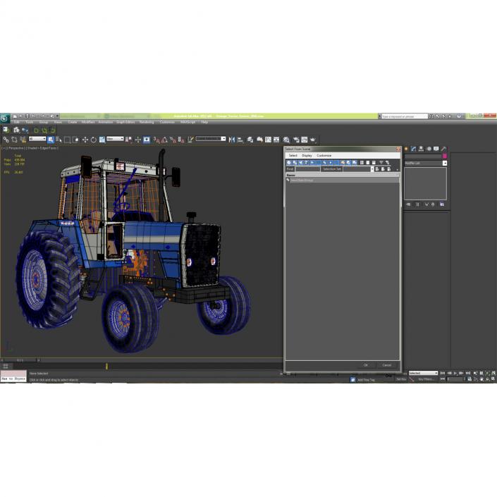 3D Vintage Tractor Generic model