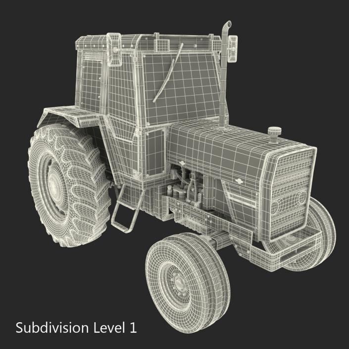 3D model Vintage Tractor Generic Rigged