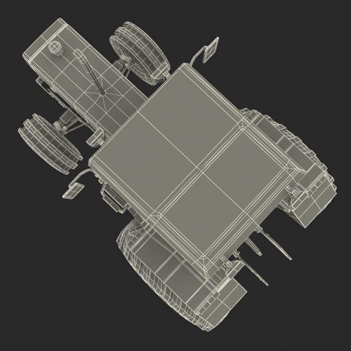 3D model Vintage Tractor Generic Rigged