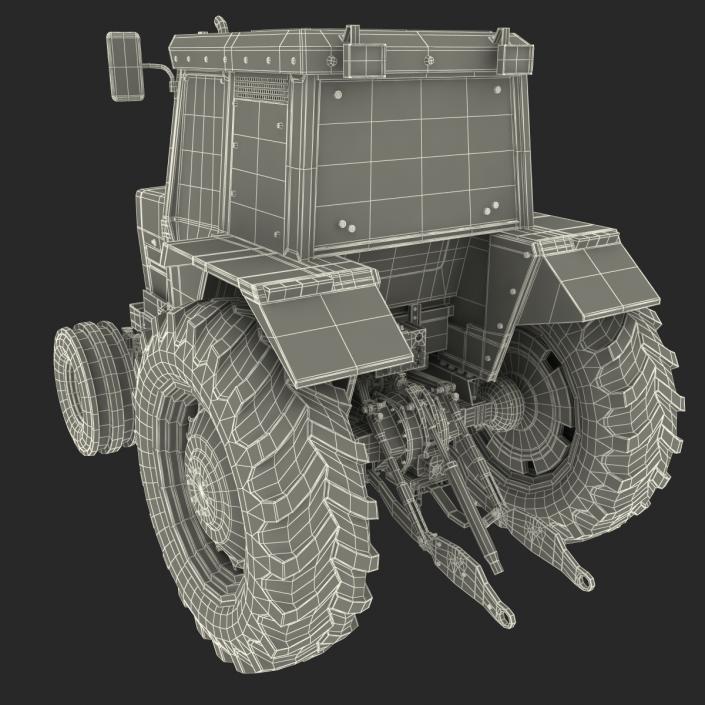 3D model Vintage Tractor Generic Rigged